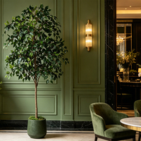 Plante artificielle en pot de banian, plantes décoratives artificielles, ficus de 180 cm, plantes d'intérieur, décorations pour la maison