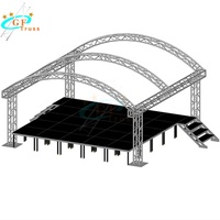 Plateforme de scène mobile extérieure avec structure en aluminium pour concert