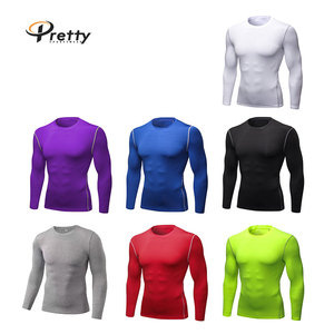 <span class=keywords><strong>Camiseta</strong></span> deportiva de <span class=keywords><strong>manga</strong></span> <span class=keywords><strong>larga</strong></span> para correr para <span class=keywords><strong>hombre</strong></span>, ropa de gimnasio de secado rápido personalizada al por mayor, <span class=keywords><strong>Camiseta</strong></span> deportiva de compresión muscular térmica <span class=keywords><strong>ajustada</strong></span> - Product Image 2