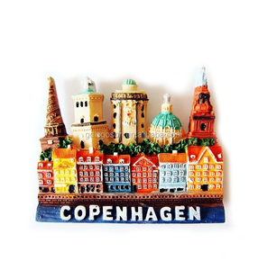 <span class=keywords><strong>Scandinave</strong></span> personnalisé conçu Danemark <span class=keywords><strong>drapeau</strong></span> couronne 3D polyrésine et métal réfrigérateur aimant Souvenir et cadeau pour les touristes - Product Image 4