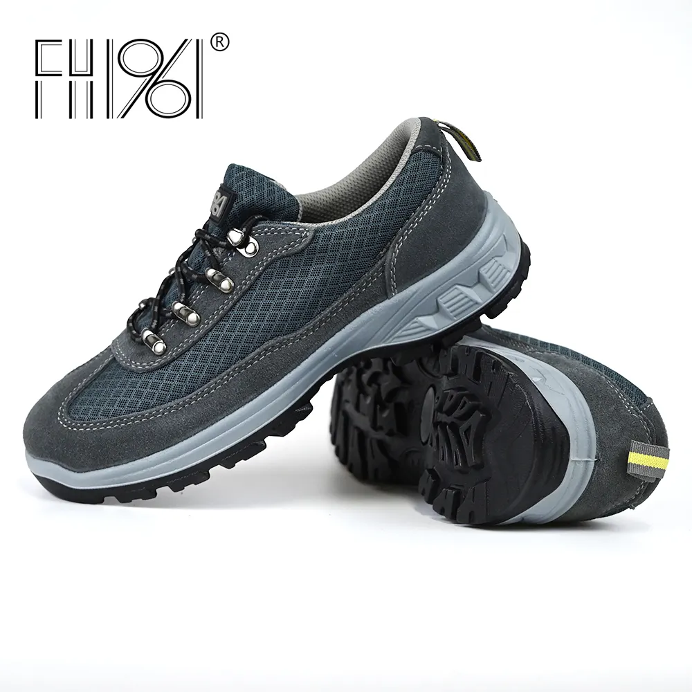Giày an toàn fh1961 Có Nắp ngón chân bằng nhựa để bảo vệ trong các ngành công nghiệp và dịch vụ nhẹ đế chống trượt đặc biệt