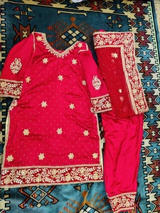 New kurta with Salwar Dress for Party-wear-dress with beautiful applique work for Party/ Wedding =2021 - Product Image 2