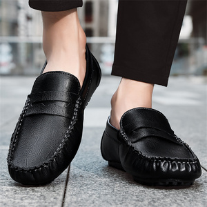 Mocassins Gommino Marron et Noir pour Hommes, Cousus Main, Chaussures de Conduite Décontractées à Semelle <span class=keywords><strong>Souple</strong></span>, Confortables, Respirantes et Antidérapantes - Product Image 5