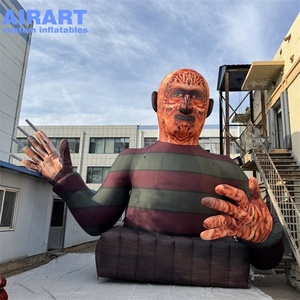 Nouveauté : Personnage d'horreur Krueger gonflable géant, démon tueur gonflable pour Halloween, décorations de jardin extérieur - Product Image 5