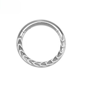 Anillos de perforación de titanio G23 para cartílago Helix Rook <span class=keywords><strong>Tragus</strong></span> oreja lóbulo trenzado <span class=keywords><strong>flecha</strong></span> nariz Clicker 8mm/10mm personalidad nariz anillo - Product Image 3