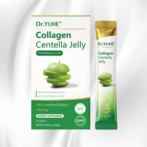 Venta al por mayor OEM: Suplemento de gelatina de belleza sabor manzana, barra de gelatina de colágeno Gotu Kola, gelatina para adelgazar - Product Image 1