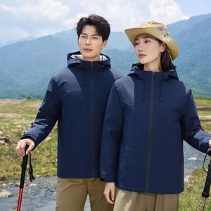 Custom Printed Workwear Thickened Men's Fleece <b>Jacket</b> <b>Waterproof</b> Windbreaker Raincoat Windproof Winter Outdoor <b>Jackets</b> - Product Image 4