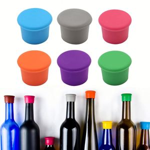 Silicone <b>Wine</b> Bottle Cap, Round Silicone Bottle Cap <b>Stopper</b>, Glass Bottle Plug - Product Image 1
