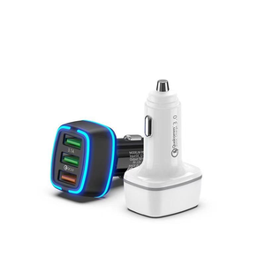 QC3.0 ที่ชาร์จในรถยนต์แบบเร็ว 3USB อเนกประสงค์ 12-24V 5V/3A อะแดปเตอร์ชาร์จในรถยนต์สำหรับโทรศัพท์ทุกรุ่น - Product Image 6