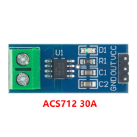 Módulo de Sensor de Corriente ACS712, Transformador de Corriente de 5A/20A/30A