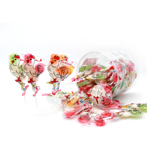 Halo coloré saveur de fruit forme animale coq sucette <span class=keywords><strong>prix</strong></span> du fabricant de bonbons durs - Product Image 3