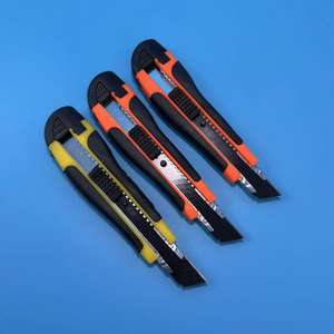 Cuchillo utilitario clásico pequeño, cortador de papel, cuchillo metálico, cortador de papel tapiz, tienda de oficina y papelería de 2 yuanes. - Product Image 4