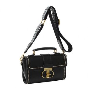 Latest Vintage Fashion Women's PU Shoulder <b>Bag</b> Casual Crossbody Handbag with Chain Letter Decoration <b>Hot</b> Selling Postman Design - Product Image 2