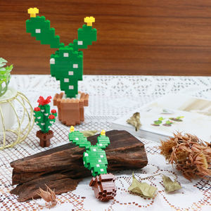 Yinyirun-blocs de construction personnalisés, bloc <span class=keywords><strong>nano</strong></span> en fleurs <span class=keywords><strong>3D</strong></span>, <span class=keywords><strong>puzzle</strong></span> de pixels, mini briques, jouets pour enfants - Product Image 4