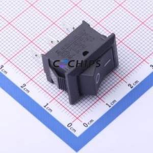 RS601-1020011BB Rocker Switch Through hole Component (THT) Switch 21mm 15mm 13.6mm Concave Bend - Product Image 1