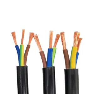 CCC sertifikalı RVV PVC yalıtımlı 5*2.5mm 300/500V esnek elektrik ev yapı kablosu