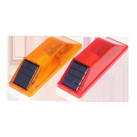 Feu de signalisation réfléchissant à LED solaire pour garde-corps, lampe clignotante à commande automatique pour la sécurité des barrières routières