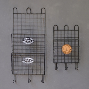 Porte-magazines <span class=keywords><strong>mural</strong></span> doré, <span class=keywords><strong>panier</strong></span> de rangement décoratif en métal pour dossiers, documents et fichiers - Product Image 5