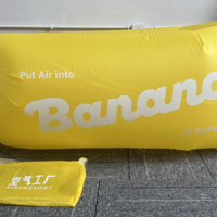 Canapé gonflable portable à gonflage rapide, chaise longue gonflable imperméable avec sac de transport pour la plage, le camping et les pique-niques en plein air