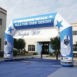 Arco Inflable <span class=keywords><strong>Verde</strong></span> Personalizado con Impresión UV, Arco de Carrera Inflable Impermeable para Eventos Deportivos al Aire Libre, Hermético y Estable - Product Image 4