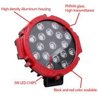Luz de Trabajo LED de 7 Pulgadas y 72W 12V para Autos y Motocicletas, Nueva Barra Delantera Modificada para Vehículos Todoterreno, Foco de Techo de 7 Pulgadas y 51W, Nuevo