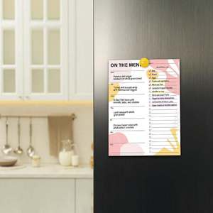 แผ่นบันทึกรายการตรวจสอบสินค้าประจำวันแบบแม่เหล็กด้านหลังจำนวน50แผ่นสามารถฉีกออกได้ - Product Image 3