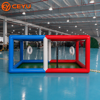Cage de compétition interactive gonflable Ceyu pour enfants et adultes, bleue et rouge, pour location et vente en gros