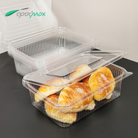 Scatola per Alimenti in Plastica PET Trasparente Personalizzata all'Ingrosso, Confezione Riciclabile e Monouso a Conchiglia