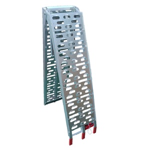 Rampes de chargement pliantes pour moteur <span class=keywords><strong>Rampe</strong></span> de tondeuse à gazon supérieure en aluminium pour ATV Pickup Truck Trailer Motorcycle Lawnmower - Product Image 3