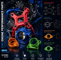 Support de fixation moteur, Corps de papillon, Culasse de carburateur, Bride de collecteur d'admission, CNC Moto Aluminium 6061 7075 Dessin OEM personnalisé