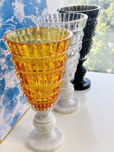 France Luxury Crystal Glass <b>Vase</b> Home Decoration Elegant Jardiniere Design Shining Bottle Pattern Tabletop Party Occasions BA16 - Product Image 5