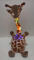 Jouet en peluche électrique girafe dinosaure champignon qui tourne, chante et danse, jouet en peluche adapté à tous les âges