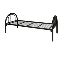 Cadre de lit en métal pour école unique moderne Mobilier de chambre à coucher pour dortoir pour étudiants