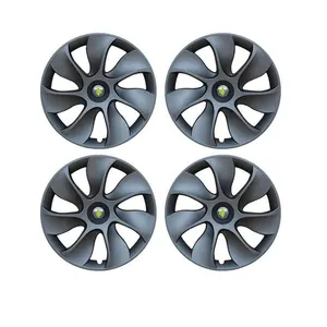 Model Y 19inch Wheel Covers Big Cyclone Black Hubcaps For Tesla Accessories 19 Inches Wheel Hub Cap Gemini Covers Replacement