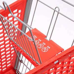 Troli Keranjang Belanja Supermarket Gaya Modern Praktis Dapat Dilipat dengan Roda - Product Image 2