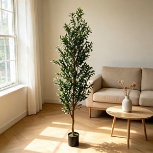 Arbre d'olivier artificiel amovible – Bois véritable détachable, assemblage DIY pour la décoration intérieure - Product Image 3