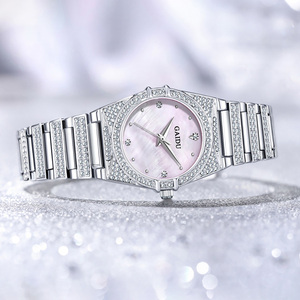 <span class=keywords><strong>Montre</strong></span> élégante pour femmes, <span class=keywords><strong>montre</strong></span> à <span class=keywords><strong>bracelet</strong></span> pour filles avec cristaux scintillants, <span class=keywords><strong>montre</strong></span> pour femmes sertie de diamants - Product Image 4