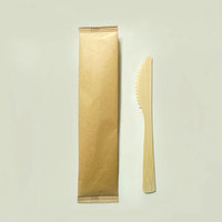 Juego de Cubiertos Desechables Ecológicos y Biodegradables de Bambú 100% Mini, Tenedores, Cucharas y Cuchillos para Fiestas