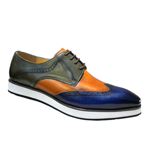 Handmade Genuine Leather Men's Formal Dress Shoes Casual <b>Pointed</b> Toe Lace-up for Weddings Office Banquets Summer Autumn Winter - Product Image 4