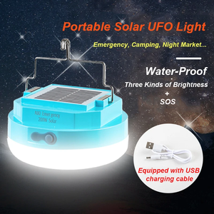 Lampe LED portable UFO, éclairage d'urgence pour le camping, recharge USB, pour une utilisation en intérieur et en extérieur, entrepôt, FX-100B, lanterne de camping LED - Product Image 6