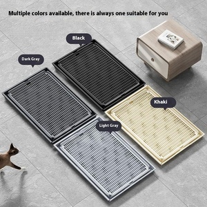 Hot Sale High quality Connectable Cat Litter Mat Anti Scatter Tray Large Size Double Layer Sand Control Mat - Product Image 2