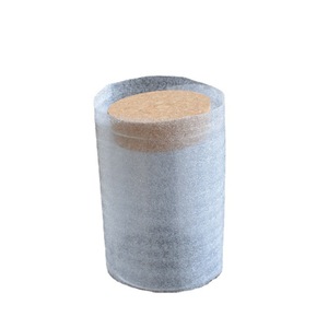 Corked Glass Bottle 55x80 Mm Cylinder High Borosilicate Premium Tea Packaging With Cork Seal - Product Image 5