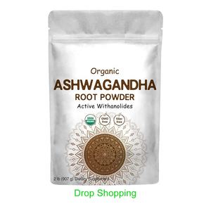 Produk Dropshipping Bahan Mikro Organik Bubuk Akar Ashwagandha Suplemen Herbal Ayurveda Bubuk Akar Ashwagandha - Product Image 1