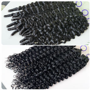 Cheveux humains bouclés au crochet style espagnol, pour femmes noires, pré-séparés, sans nœuds, ondulation naturelle, cheveux vierges, directement de l'usine - Product Image 6
