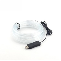 Bande lumineuse LED flexible PVC+PC 1M-5M RGB 12V 10W, éclairage d'ambiance universel pour intérieur de voiture, contrôle par clavier et application, éclairage invisible