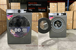 <span class=keywords><strong>Lavadora</strong></span> de Carga Frontal Personalizable OEM de 15 kg con Inversor Inteligente y Tambor de Acero Inoxidable, Suministro de Fábrica - Product Image 3