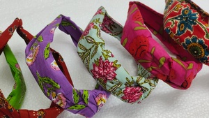 Bandas para el Cabello de Tela de Algodón Estampadas a Mano, Accesorios para el Cabello Suaves, Elegantes y Ecológicos para Mujeres y Niñas - Product Image 2