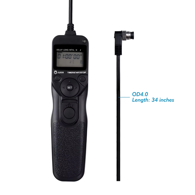 HONDAK MC-30 Timer DSLR Camera Shutter Remote Control for Canon D300S D200 D700