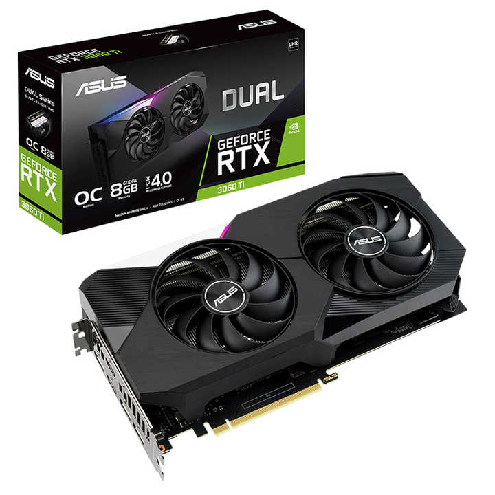 ASUS Dual GeForce RTX 3060 Ti V2 OC Edition 8G中古ゲーミング 