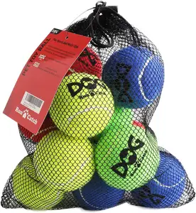 Pelota de juguete para mascotas multicolores 2024, venta al por mayor, pelota de tenis de marca personalizada para perros